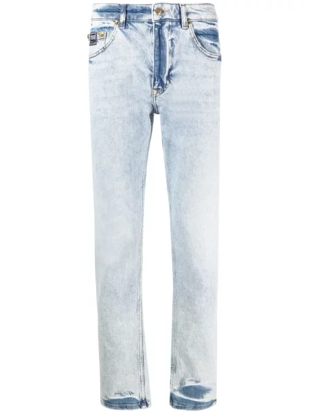 Blugi drepți Versace Jeans Couture albastru