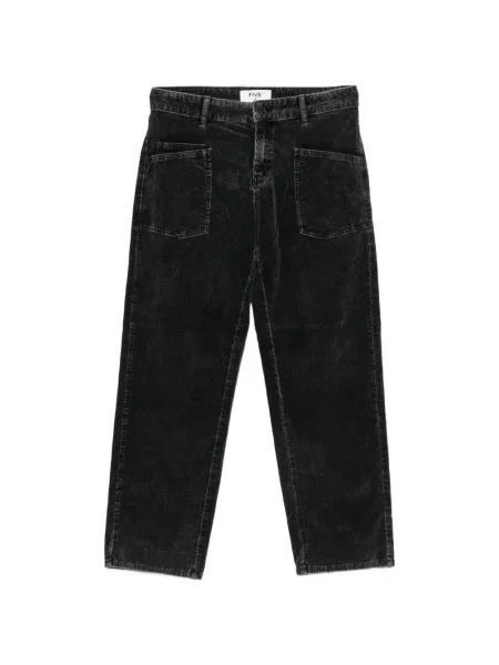 Pantaloni Five Jeans de catifea cord gri