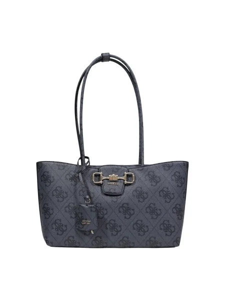 Geantă de mână Guess cu autograf gri