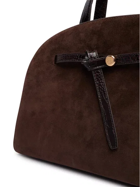 Tory Burch Rankinė Romy Suede Bauletto Tamsiai ruda