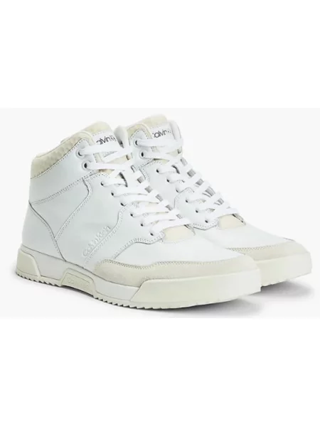 Sneakersy Calvin Klein skórzane białe
