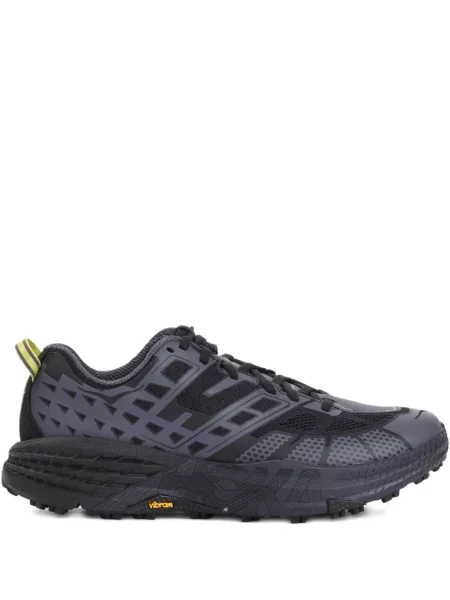 Sneakerși Hoka cu șireturi din dantelă negru