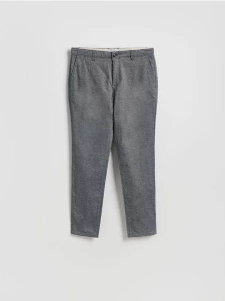 Reserved Pantaloni chino slim fit gri-închis gri