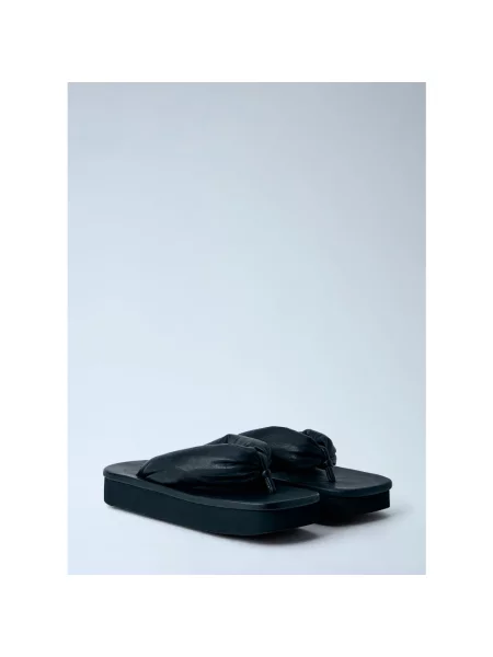 Sandały Rick Owens skórzane czarne