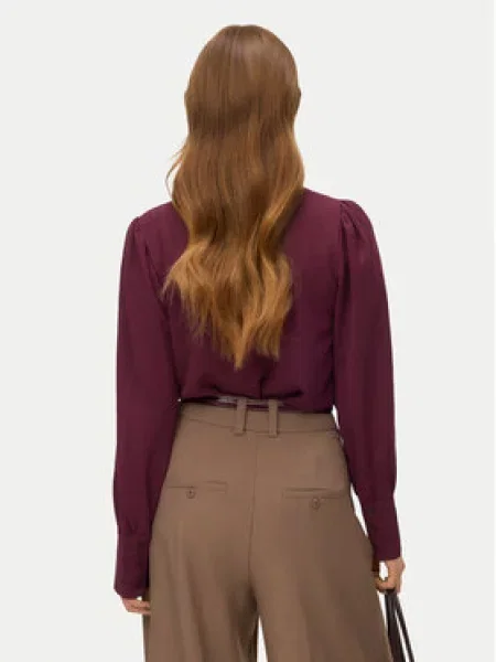 Vero Moda Bluza Esme Bordo rdeča