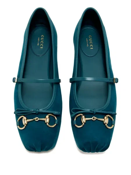 Balerini Gucci cu funde albastru