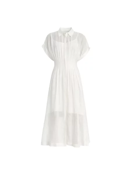 Sukienka koszulowa Boss Black biała