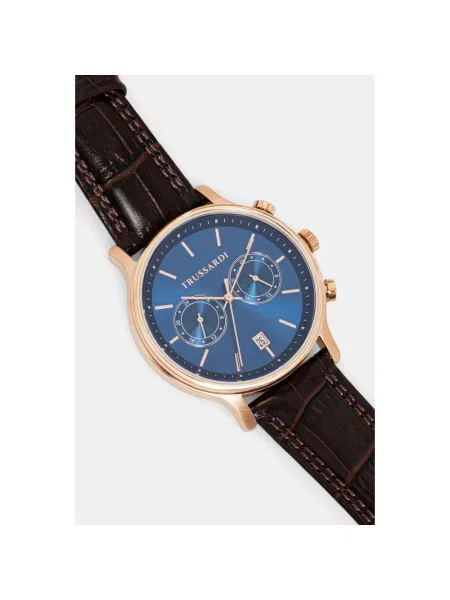 Trussardi zegarek brązowy