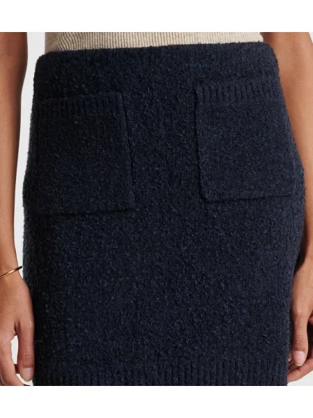 Fustă midi Bottega Veneta până la genunchi albastru