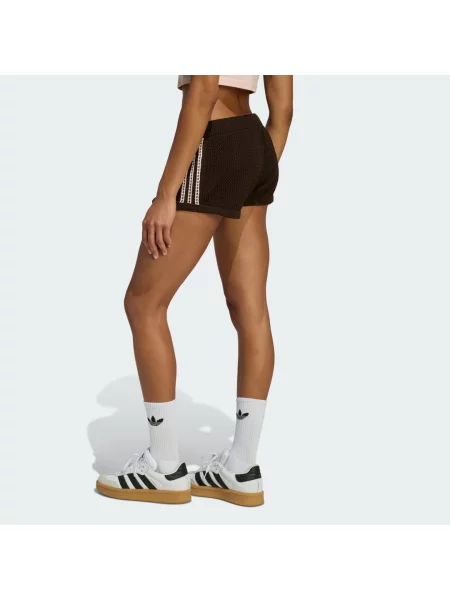 Adidas Originals szorty dresowe brązowe