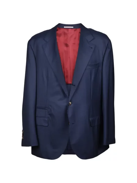 Costum Brunello Cucinelli de lână albastru