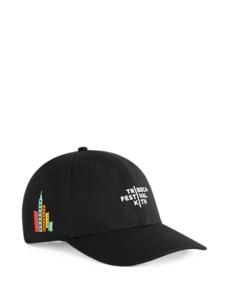 Șapcă Kith clasică din țesătură twill negru