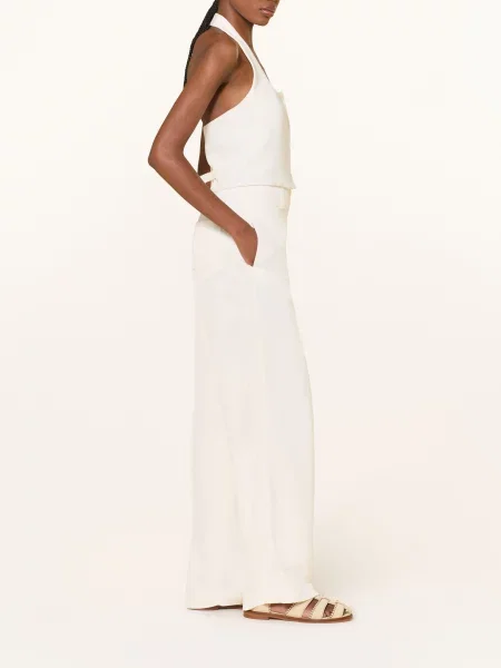 Claudie Pierlot Spodnie Z Marszczeniami weiss