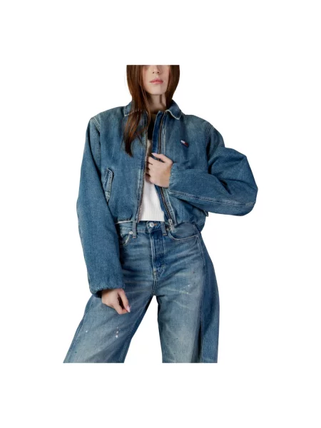 Kurtka jeansowa o kroju regular fit z czystej bawełny Tommy Jeans niebieska