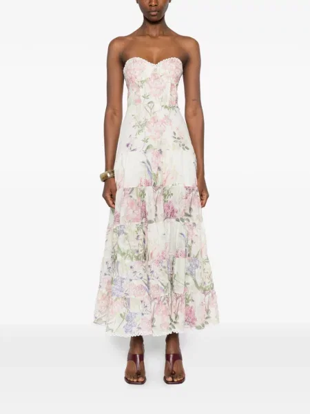 Květinové oblekové maxi šaty Charo Ruiz Ibiza s potiskem