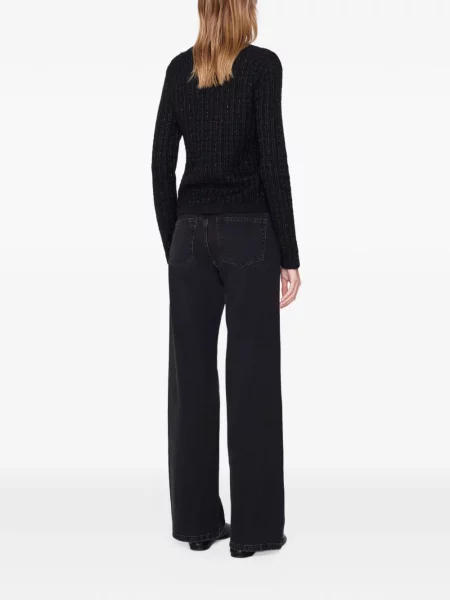 Cardigan Anine Bing din tweed negru