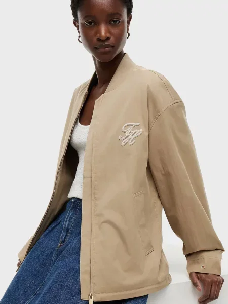 Бомбер Tommy Hilfiger бежевый