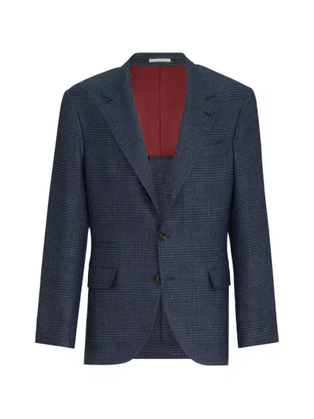 Sacou Brunello Cucinelli de lână albastru