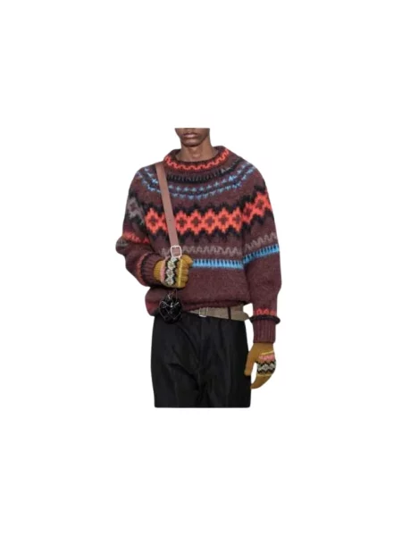 Sweter Paul Smith wełniany brązowy