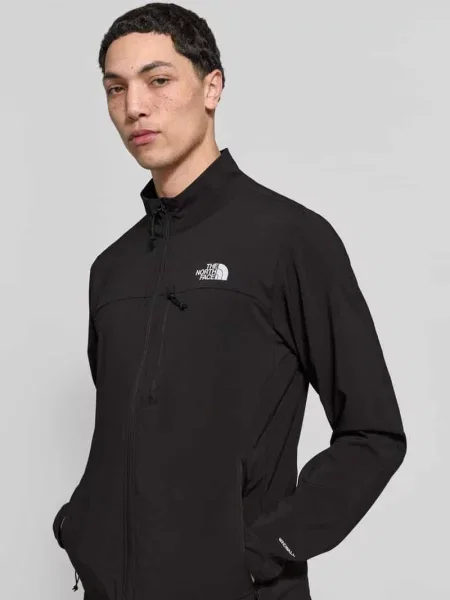 Kurtka ze stójką i logo The North Face czarna