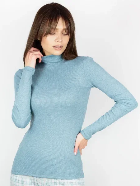 Водолазка Leinle бавовна/віскоза блакитний