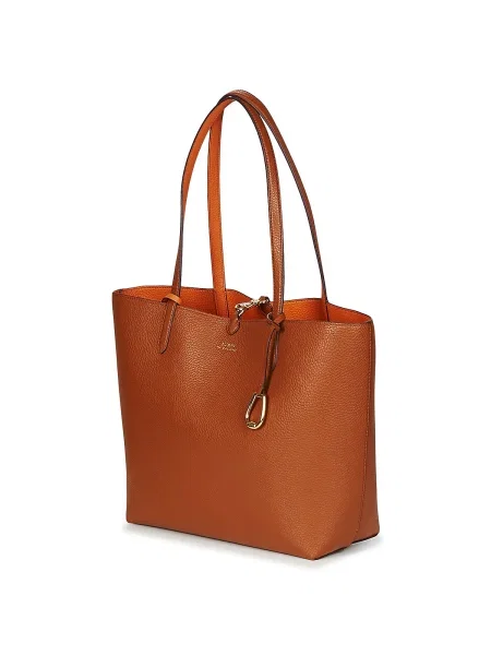 Reverzibilný shopper kabelka Lauren Ralph Lauren hnedá