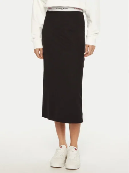 Tommy Jeans Пола тип молив черен