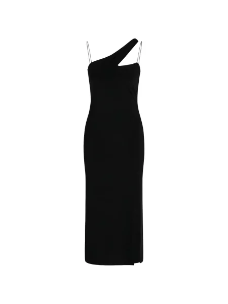 Rochie midi Bruuns Bazaar asimetrică negru