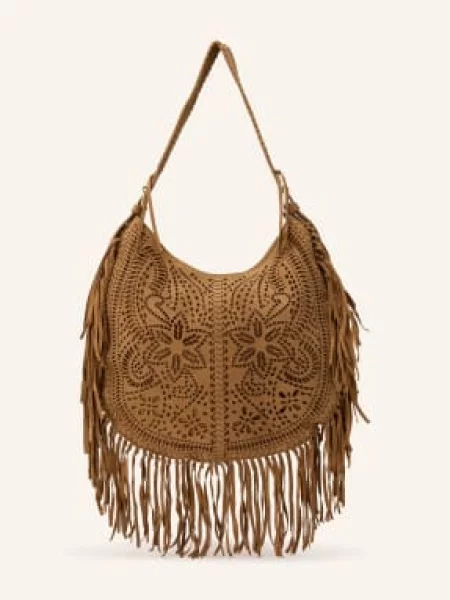 Viamailbag Torba Z Uchwytami Nadine Suede braun brązowa