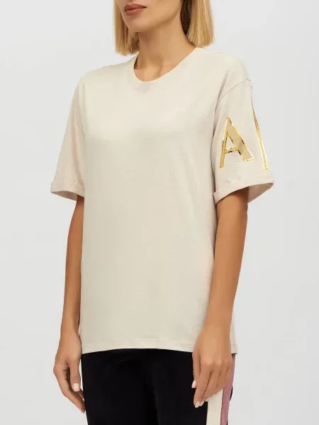Футболка Armani Exchange бежевая