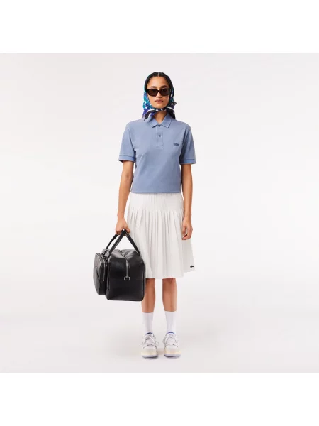 Lacoste Koszulka Polo Classic Fit Z Bawełny Piqué niebieska