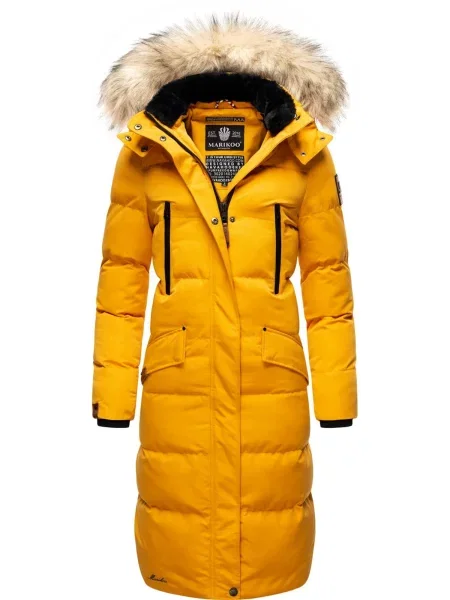 MARIKOO Palton de iarnă galben