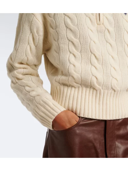 Vlnený sveter Polo Ralph Lauren biela