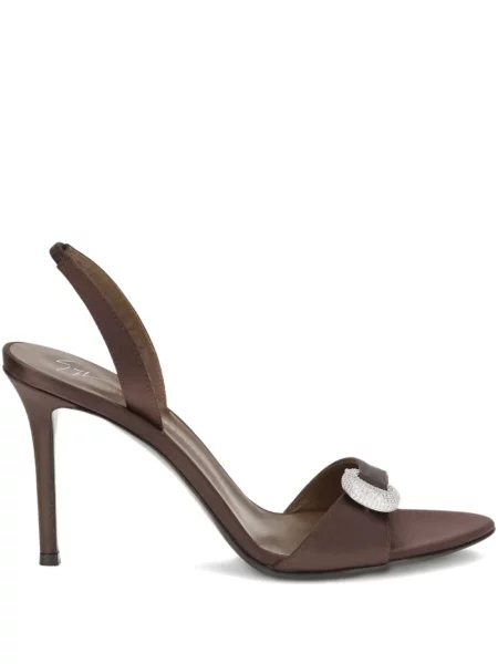 Sandały Giuseppe Zanotti na sprzączkę brązowe