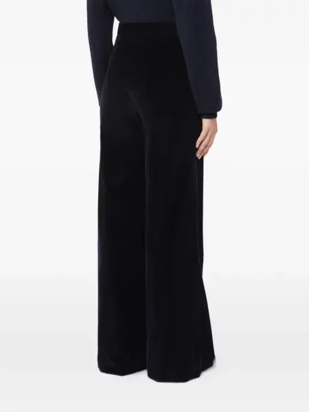 Pantaloni Max Mara de catifea cord albastru