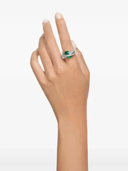 Inel Swarovski argintiu