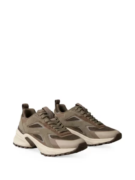 Sneakerși Calvin Klein plasă maro