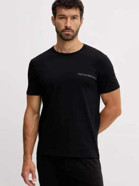 Тениска Emporio Armani Crew Neck T-Shirt Black/ Black M бяло
