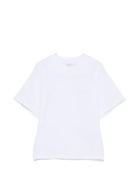 Tricou Patrizia Pepe cu broderie alb