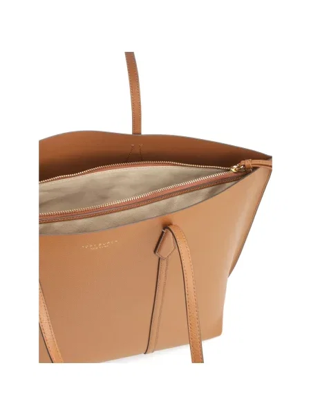Tory Burch torebka skórzana Perry brązowy