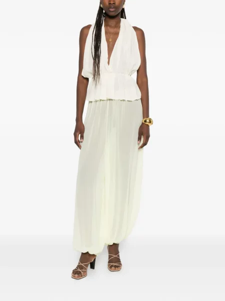 Pantaloni The Frankie Shop galben