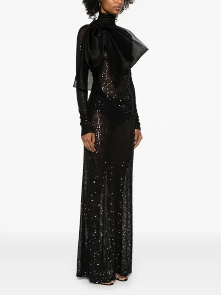 Rochie maxi Atu Body Couture de costum negru