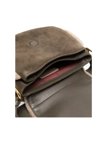 Torebka crossbody Coccinelle z klapami zielona