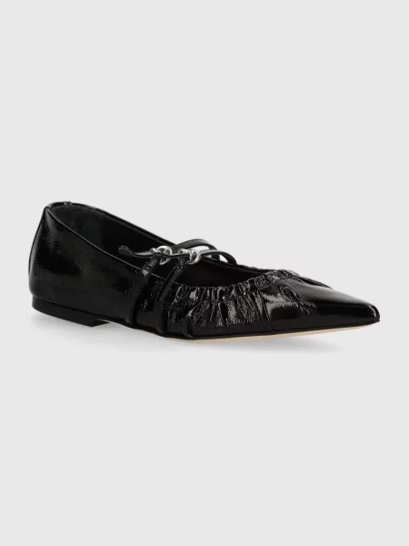 MSGM balerini de piele negru