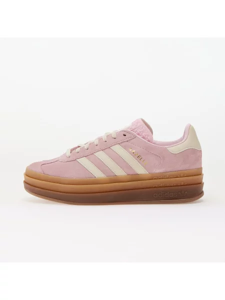 Sneakers adidas Gazelle Bold W Clear Pink/ Crew White/ Gold Metallic EUR 35 alb