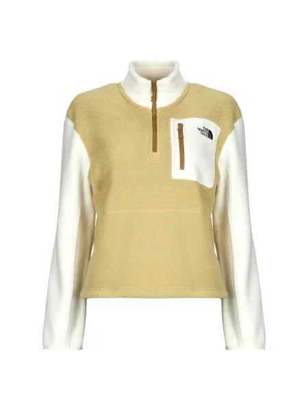 Dámská mikina The North Face Yumiori Zip khaki stone/white dune/utility brown biela