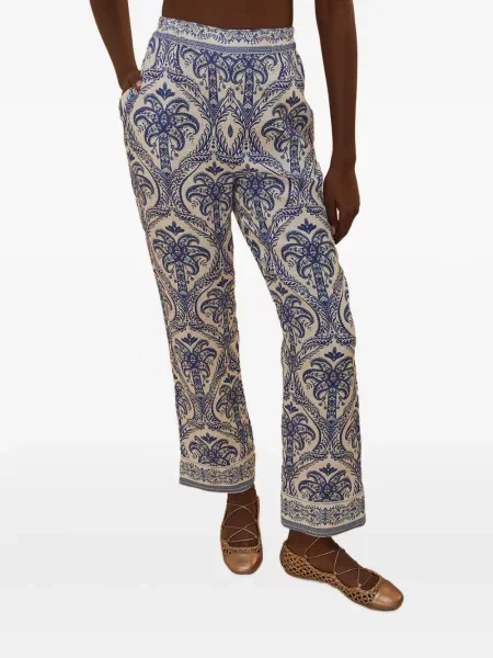 Pantaloni Farm Rio cu imagine cu imprimeu tropical