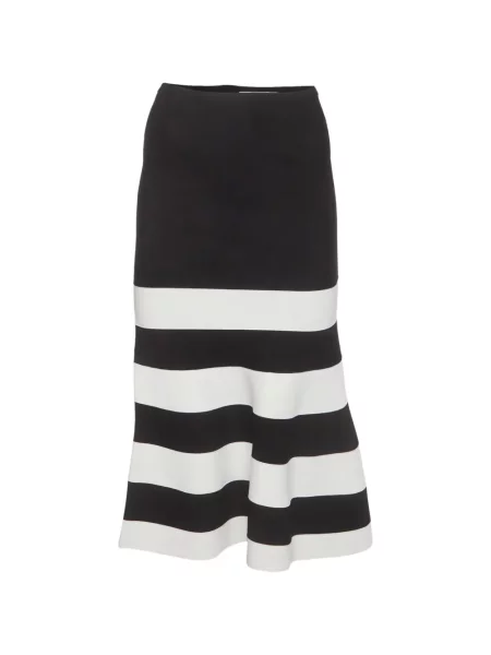 Fustă midi Victoria Beckham negru