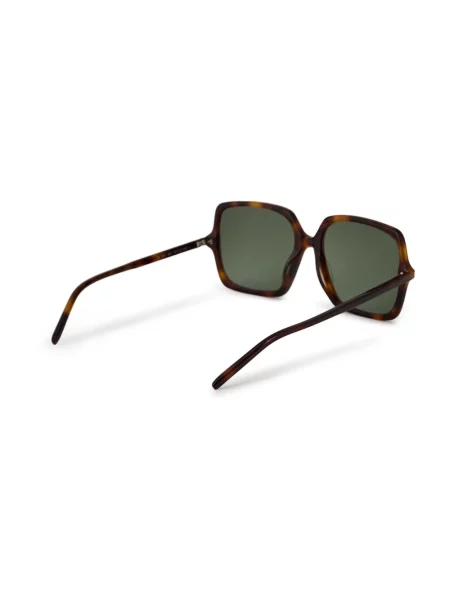 Okulary przeciwsłoneczne Saint Laurent z logo brązowe