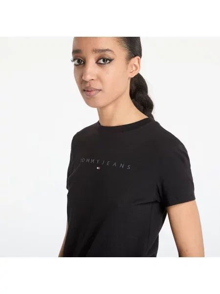 Тениска Tommy Jeans черно
